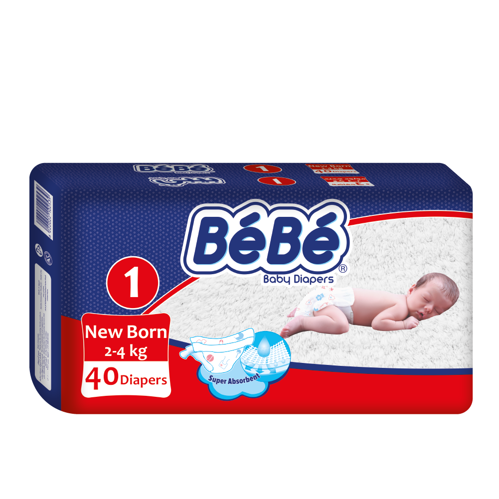 Bebe Baby Diapers New born (size 1) 40 diapers