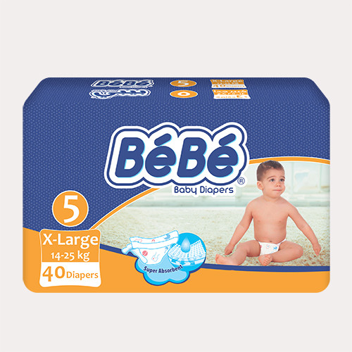 Bebe Baby Diapers X-Large (size 5) 40 diapers